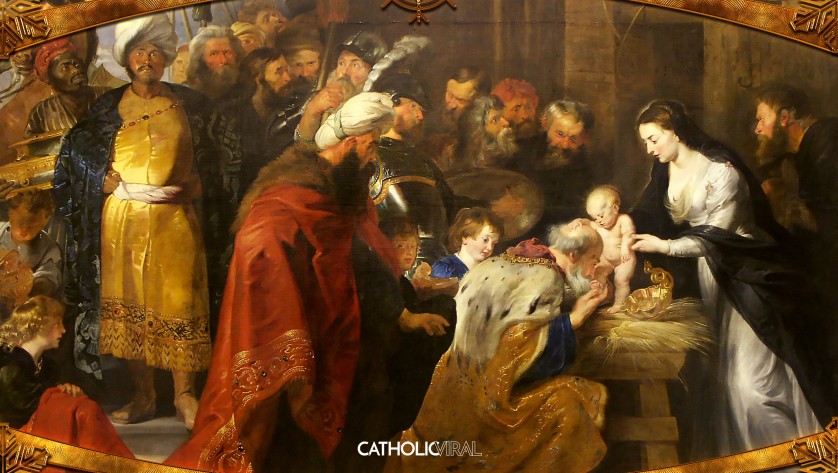 18 Gorgeous Classical Paintings - HD Christmas Wallpapers - The Adoration of the Magi, the 3 Kings in Bethlehem