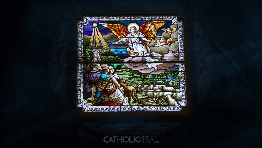 17 Stunning Stained-Glass Windows of the Nativity - HD Christmas Wallpapers - The Birth of Christ, Hark - a Heralding Angel!